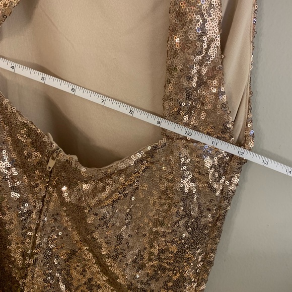 Speechless Gold Sequins Mini Dress - Picture 9 of 10